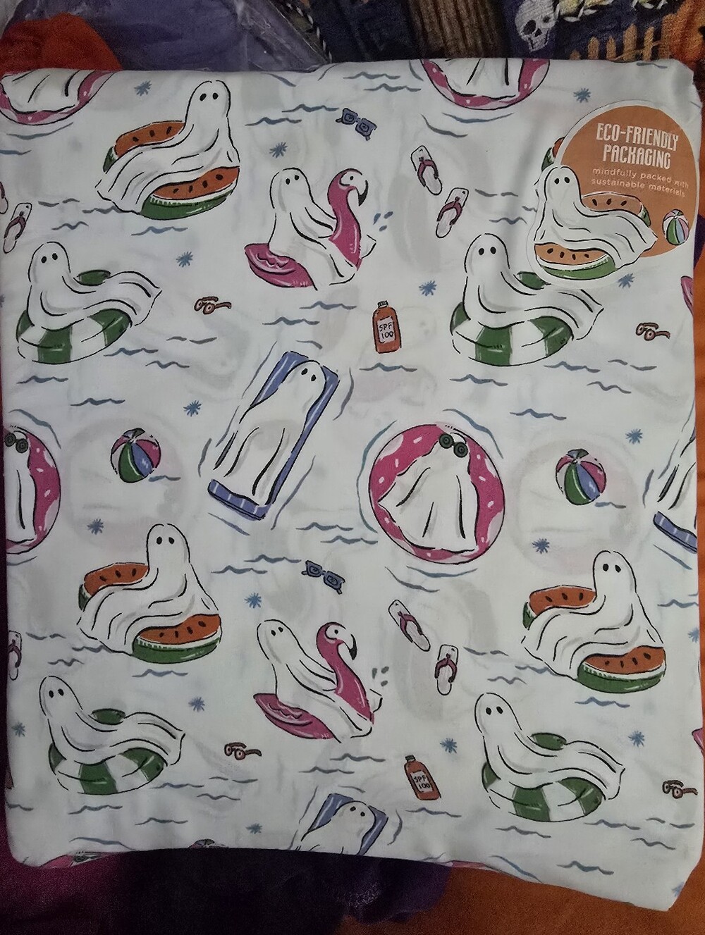 envogue Queen  bed sheets Halloween ghost